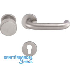 SOLIDO FH-Wechselgarnitur TALIN - auf Rosette PZ, 35 - 45,EI - 30,Edelstahl matt