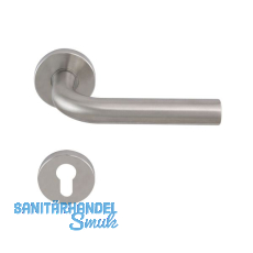 SOLIDO Dr�ckergarnitur DUBLIN - auf Rosette PZ, 38 - 45, Edelstahl matt FH