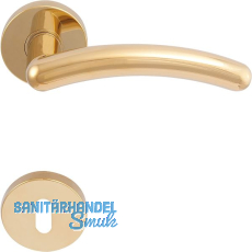 SOLIDO Drückergarnitur GENF - auf Rosette BB, messingfärbig PVD SOLIDO Drückergarnitur GENF - auf Rosette BB, messingfärbig PVD