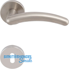 SOLIDO Dr�ckergarnitur GENF - auf Rosette BB, vernickelt matt