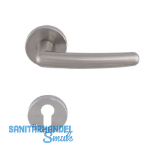 SOLIDO Dr�ckergarnitur PRAG - auf Rosette PZ, vernickelt matt