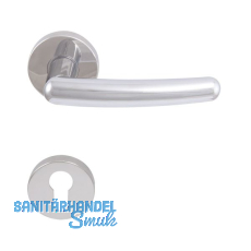 SOLIDO Dr�ckergarnitur PRAG - auf Rosette PZ, verchromt, EI-30 FH