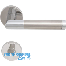 SOLIDO Dr�ckergarnitur RIO - auf Rosette WC, verchromt/vernickelt matt