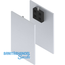 SOLIDO 100 Abdeckkappen Seitenteilprofil Glas silber eloxiert SOLIDO 100 Abdeckkappen Seitenteilprofil Glas silber eloxiert