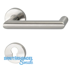 SOLIDO Dr�ckergarnitur SYLT - auf Rosette PZ, 38 - 45, Edelstahl matt