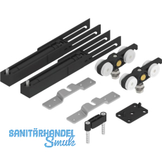 SOLIDO 100 Beschlagset Holz ohne Laufschiene mit Einzugsdämpfung beidseitig SOLIDO 100 Beschlagset Holz ohne Laufschiene mit Einzugsdämpfung beidseitig