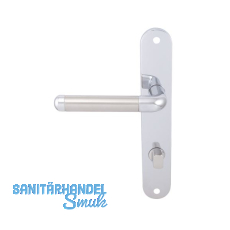 MARCHESI Drückergarnitur MONACO - Schild WC 90, links, verchromt/vernickelt matt MARCHESI Drückergarnitur MONACO - Schild WC 90, links, verchromt/vernickelt matt