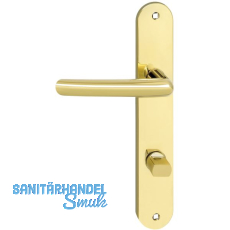 MARCHESI Dr�ckergarnitur PRAG - auf Schild WC 90, links, messingf�rbig PVD