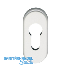 Zylinderrosette PZ, 70 x 33 x 7 mm, Aluminium silber eloxiert Zylinderrosette PZ, 70 x 33 x 7 mm, Aluminium silber eloxiert