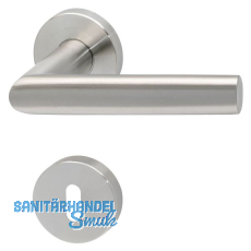 SOLIDO Dr�ckergarnitur VADUZ - auf Rosette BB, 38 - 45, Edelstahl matt