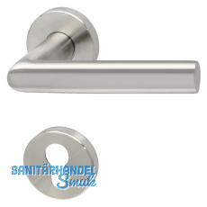 SOLIDO Dr�ckergarnitur VADUZ - auf Rosette PZ, 38 - 45, Edelstahl matt