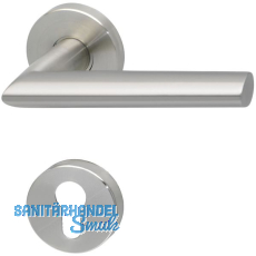 SOLIDO Dr�ckergarnitur GLASGOW - auf Rosette PZ, 38 - 45, Edelstahl matt FH