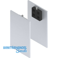 SOLIDO 100/HELM Abdeckkappen-Set Technikblende Abstandsprofil 15 silber eloxiert