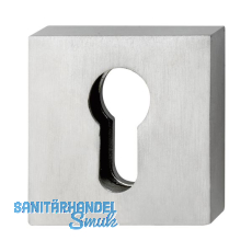 MARCHESI Zylinderrosette au�en eckig 52 x 52 x 12, ohne Kzs., Edelst. matt