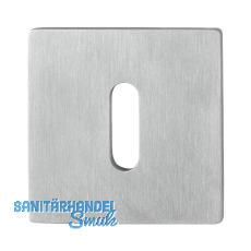 SOLIDO Schlüsselrosette BB flach eckig, Edelstahl matt SOLIDO Schlüsselrosette BB flach eckig, Edelstahl matt