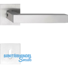 SOLIDO Dr�ckergarnitur MALM� - auf Flachrosette, eckig BB, Edelstahl matt