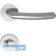 SOLIDO Dr�ckergarnitur HELSINKI - auf Flachrosette, rund WC, Edelstahl matt