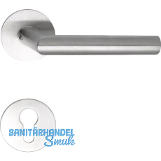 SOLIDO Dr�ckergarnitur NORWEGEN - auf Flachrosette, rund PZ, Edelstahl matt