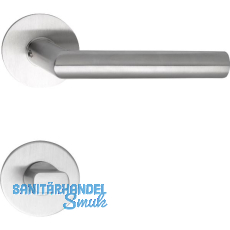 SOLIDO Dr�ckergarnitur NORWEGEN - auf Flachrosette, rund WC, Edelstahl matt