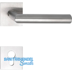 SOLIDO Drückergarnitur NORWEGEN - auf Flachrosette, eckig PZ, Edelstahl matt SOLIDO Drückergarnitur NORWEGEN - auf Flachrosette, eckig PZ, Edelstahl matt