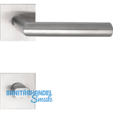 SOLIDO Dr�ckergarnitur NORWEGEN - auf Flachrosette, eckig WC, Edelstahl matt