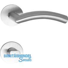 SOLIDO Dr�ckergarnitur OSLO - auf Flachrosette, rund WC, Edelstahl matt