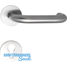 SOLIDO Dr�ckergarnitur TALIN - auf Flachrosette, rund PZ, Edelstahl matt