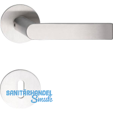 SOLIDO Dr�ckergarnitur DOVER - auf Flachrosette, rund BB, Edelstahl matt