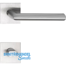 SOLIDO Dr�ckergarnitur GLASGOW - auf Flachrosette, eckig WC, Edelstahl matt