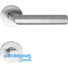 SOLIDO Dr�ckergarnitur VADUZ - auf Flachrosette, rund WC, Edelstahl matt