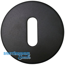 SOLIDO Schl�sselrosette BB flach rund, Edelstahl schwarz matt