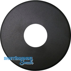 SOLIDO Drückerrosette flach rund, Edelstahl schwarz matt SOLIDO Drückerrosette flach rund, Edelstahl schwarz matt