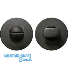 SOLIDO WC-Rosette flach rund, Edelstahl schwarz matt SOLIDO WC-Rosette flach rund, Edelstahl schwarz matt