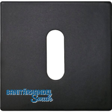 SOLIDO Schl�sselrosette BB flach eckig, Edelstahl schwarz matt