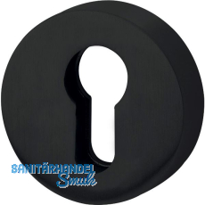 SOLIDO Zylinderrosette innen, rund, � 52 x 10, ohne Kernziehschutz, schwarz