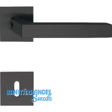 SOLIDO Dr�ckergarnitur MALM� - auf Flachrosette, eckig BB, schwarz