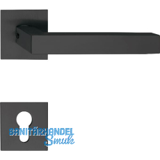 SOLIDO Dr�ckergarnitur MALM� - auf Flachrosette, eckig PZ, schwarz