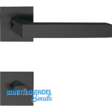 SOLIDO Dr�ckergarnitur MALM� - auf Flachrosette, eckig WC, schwarz