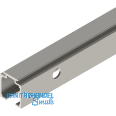 SOLIDO 100 Laufschiene seitlich gebohrt L=1800 mm Edelstahl-Effekt SOLIDO 100 Laufschiene seitlich gebohrt L=1800 mm Edelstahl-Effekt