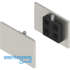 SOLIDO 100/HELM Abdeckkappen-Set Blende ME mit Abstandsprofil 15 Edelstahl