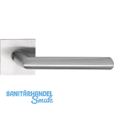 SOLIDO Drückergarnitur GLASGOW - ohne Schlüsselrosette, eckig, Edelstahl SOLIDO Drückergarnitur GLASGOW - ohne Schlüsselrosette, eckig, Edelstahl