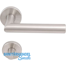 SOLIDO Drückergarnitur NORWEGEN DIN - auf Rosette WC, 38 - 45, Edelstahl matt SOLIDO Drückergarnitur NORWEGEN DIN - auf Rosette WC, 38 - 45, Edelstahl matt