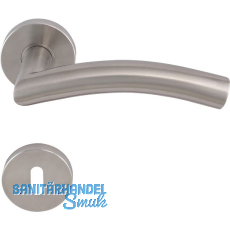 SOLIDO Dr�ckergarnitur OSLO DIN - auf Rosette BB, 38 - 45, Edelstahl matt