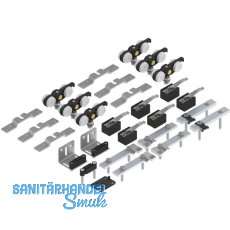 SOLIDO 100 Teleskopbeschlagset 3-flügelig Holz ohne Laufschiene SOLIDO 100 Teleskopbeschlagset 3-flügelig Holz ohne Laufschiene