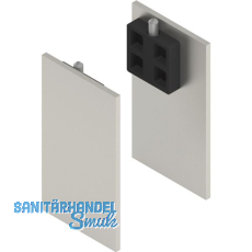 SOLIDO 100/HELM Abdeckkappen-Set Blende H/G einseitig Wandmontage Edelstahl SOLIDO 100/HELM Abdeckkappen-Set Blende H/G einseitig Wandmontage Edelstahl