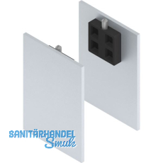 SOLIDO 100/HELM Abdeckkappen-Set Blende H/G beidseitig Deckenmontage silber