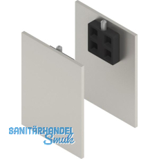 SOLIDO 100/HELM Abdeckkappen-Set Blende H/G mit Abstandsprofil 15 Edelstahl