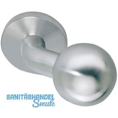 SOLIDO T�rknopf gekr�pft � 50 mm auf Rosette, Gewinde M 12, Edelstahl matt