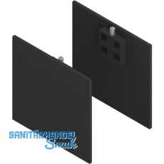 SOLIDO 100/HELM Abdeckkappen-Set Blende H/G Abstandsprofil 2x15/1x9 mm schwarz SOLIDO 100/HELM Abdeckkappen-Set Blende H/G Abstandsprofil 2x15/1x9 mm schwarz