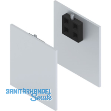 SOLIDO 100 Abdeckkappen-Set Anschlagkasten Wandmontage silber eloxiert SOLIDO 100 Abdeckkappen-Set Anschlagkasten Wandmontage silber eloxiert